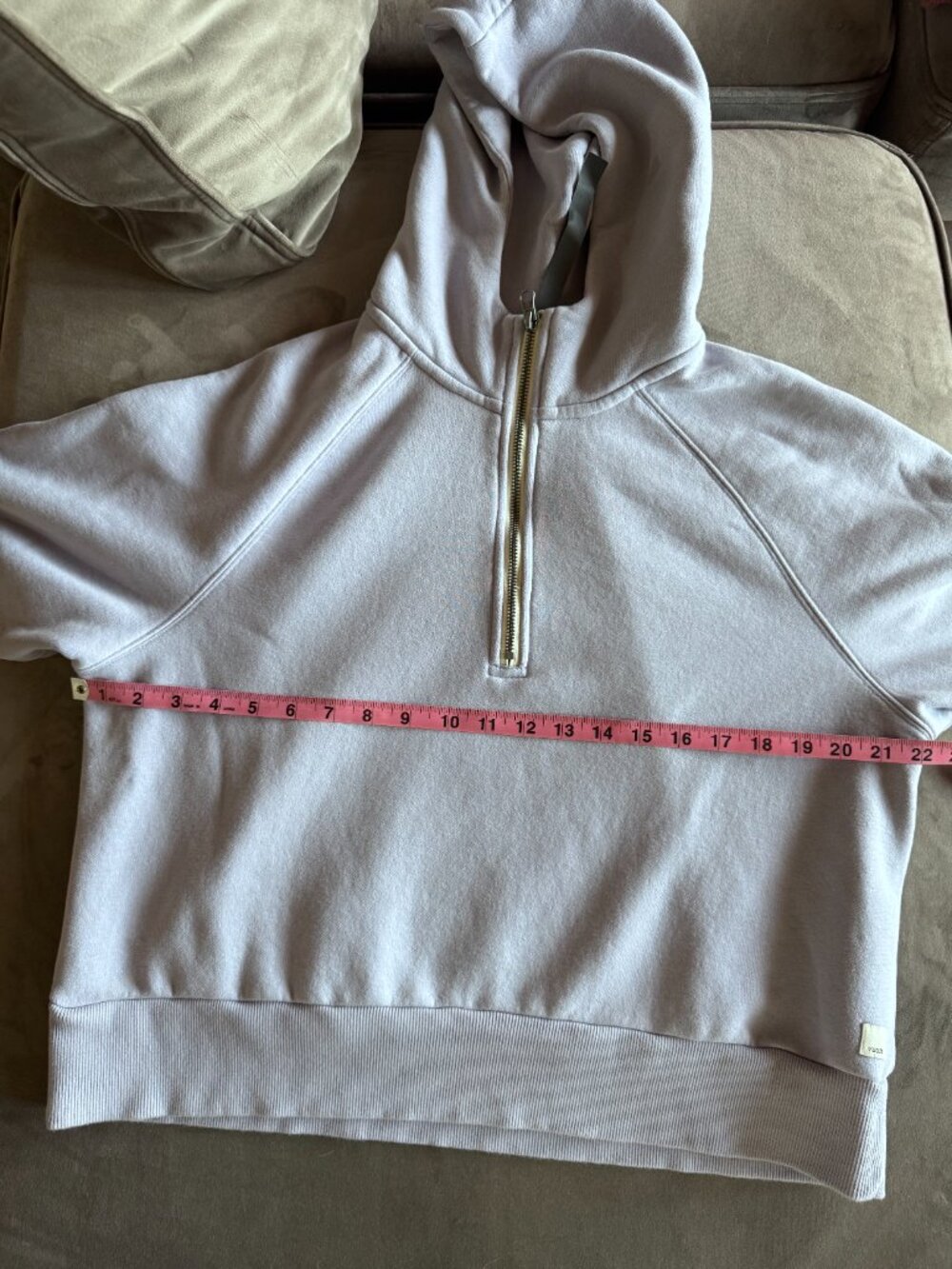 Vuori Restore Half-Zip Hoodie--sz L - Picture 7 of 9